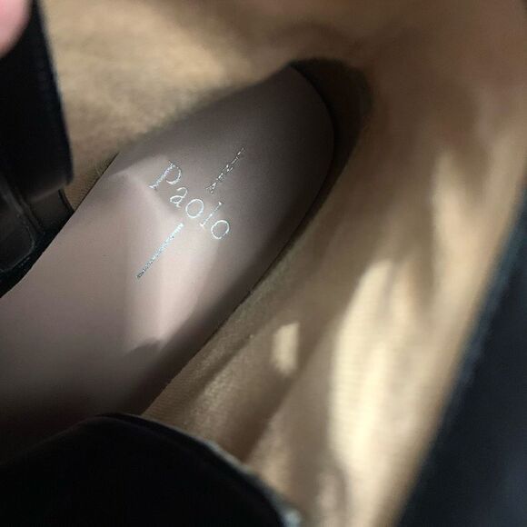 New✨ PAOLO Snakeskin Combat Lace-up Boots - Picture 7 of 9